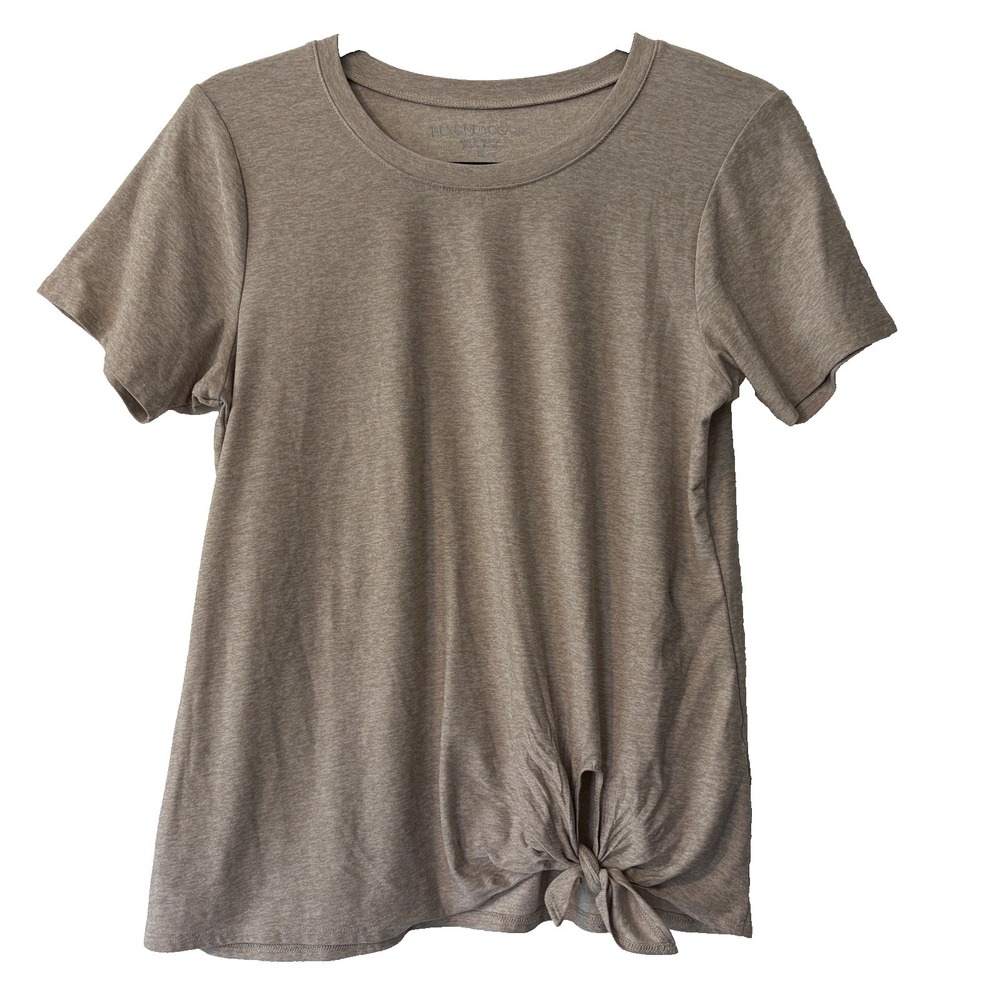 Beyond Yoga All For Ties Tee Womens Sz XS Sand Swept Short Sleeve REVOLVE Top